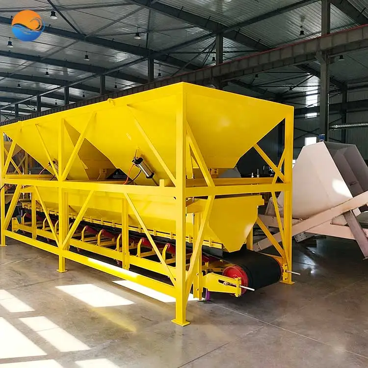 Automatic PLD 1600 accumulation weighing batcher concrete machine bins sand stone aggregate storage hopper