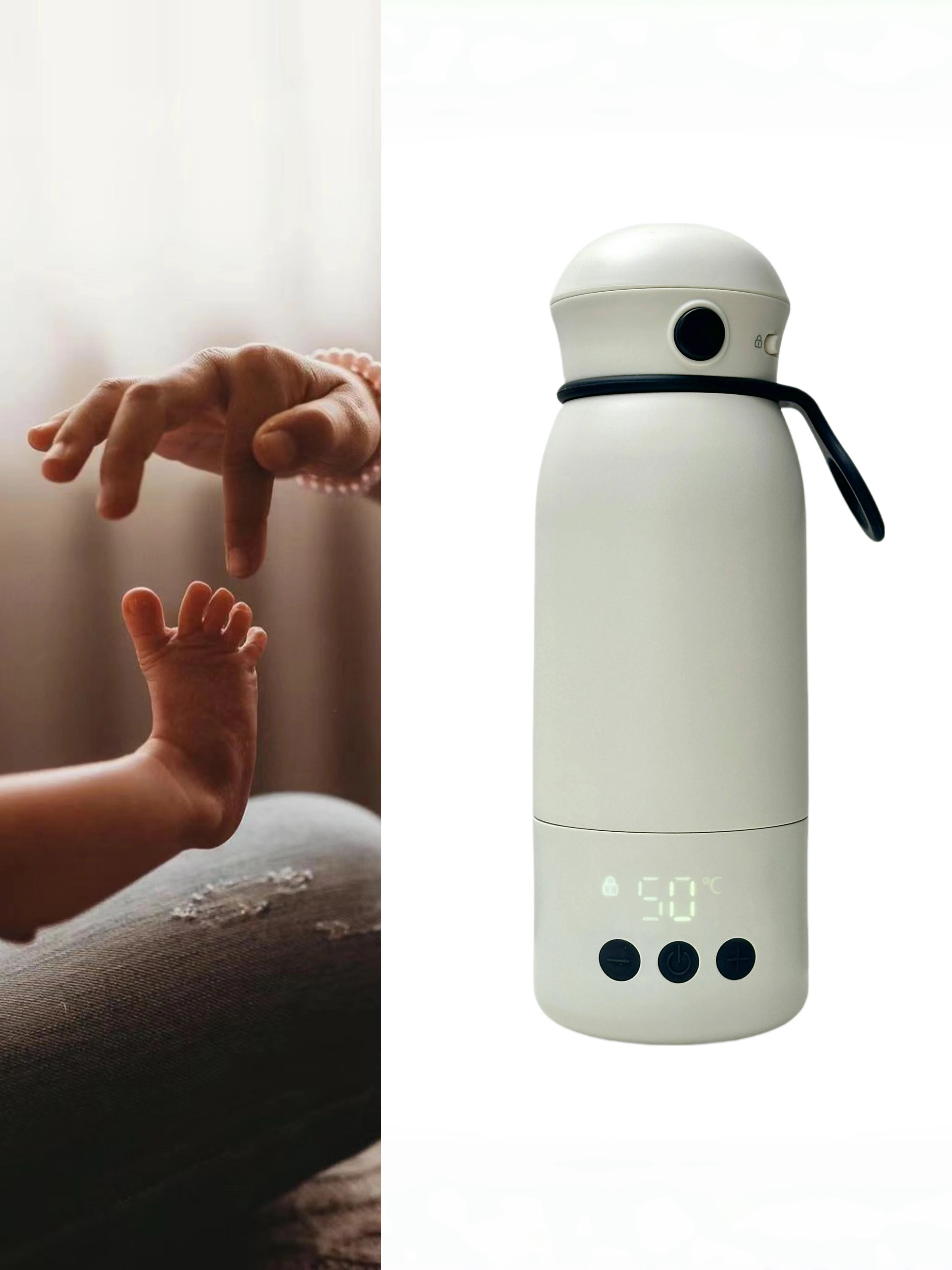 Factory direct sales Baby Outdoor wireless bottle warmer portable quickly brew milk powder baby bottle warmer