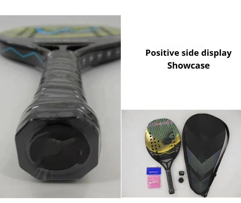 Hot Selling Padel Racket Carbon Fiber Eva Core Padel Tennis Racket Customized Paddle Racket Padel Racquet