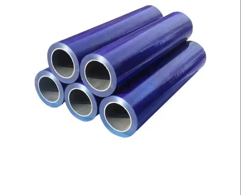 LongTai50um Furniture Watch Protect Film Glass Mobile Phone Camera Lens Silicone Self Adhesive Blue PE Stretch Protective Film