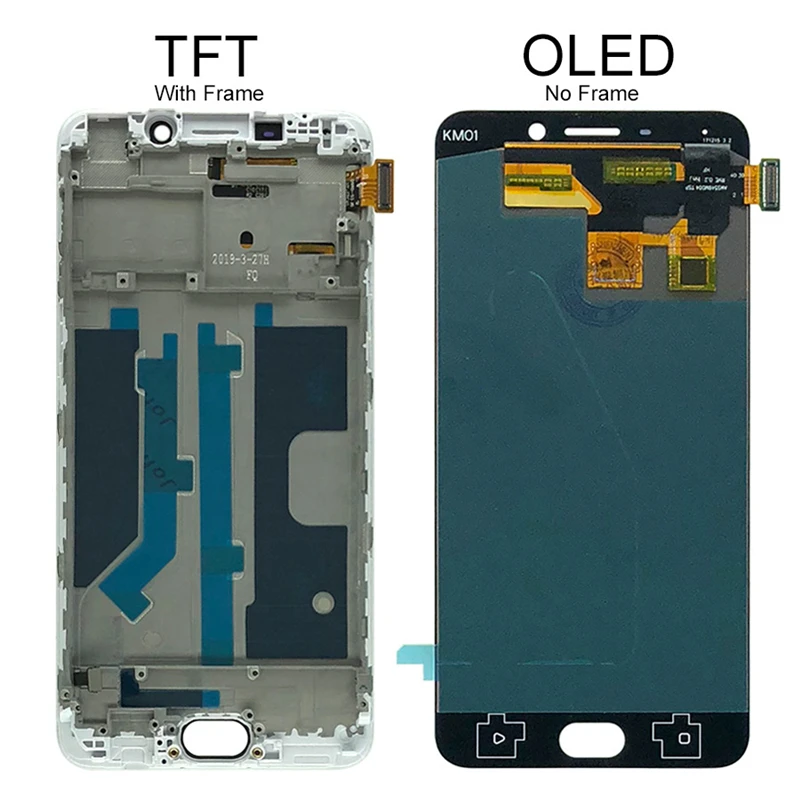 
 5,5 дюймовый TFT-экран R9 X9009 R9m, ЖК-дисплей, сенсорная панель, дигитайзер для F1 Plus, замена нового ЖК-дисплея  