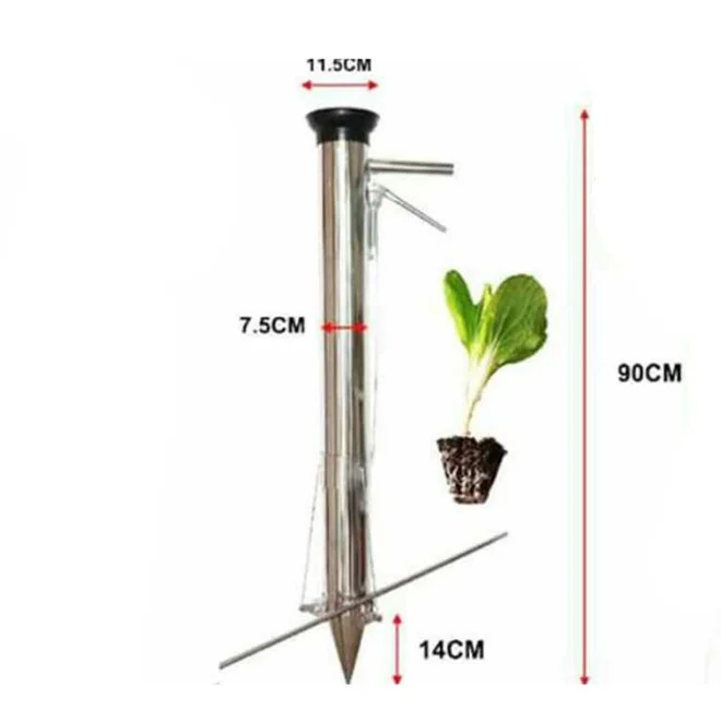 Stainless steel trans planter seed planter general vegetable planter for soft and hard soil