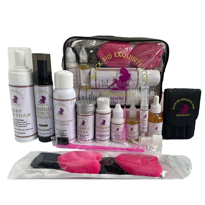 Wholesale Lace Melting Spray Wig Adhesive Lace Glue Waterproof Strong Hold Lace Wig Glue Sets