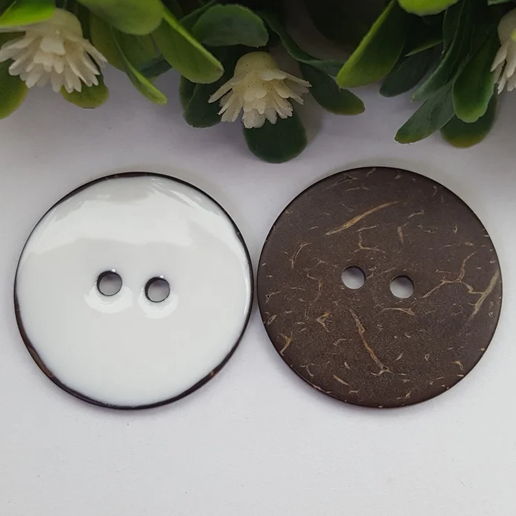 BYY custom made fancy buttons two holes coconut shell buttons for clothes