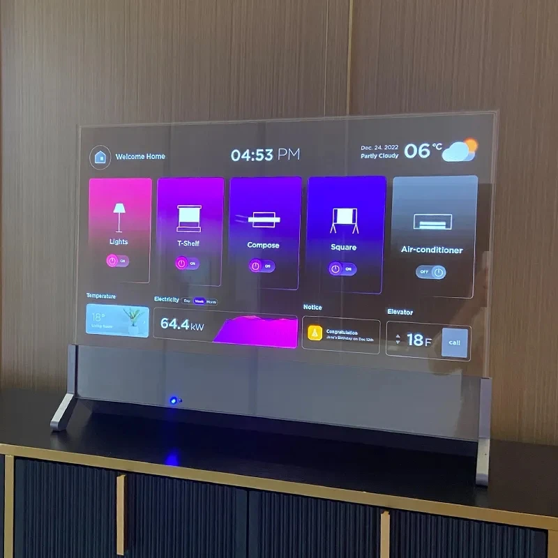 Заводской Настольный 30-дюймовый прозрачный сенсорный экран киоск ooled Digital Signage информационное оборудование