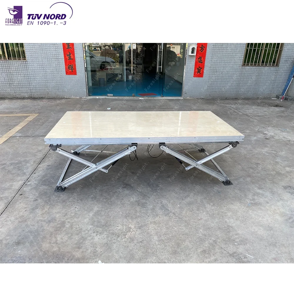 X Scissors shape 1m x 2m aluminum portable folding stage platform for sale