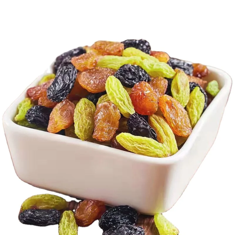 Chinese Raisin wholesale Xinjiang four color large granule seedless colorful raisins