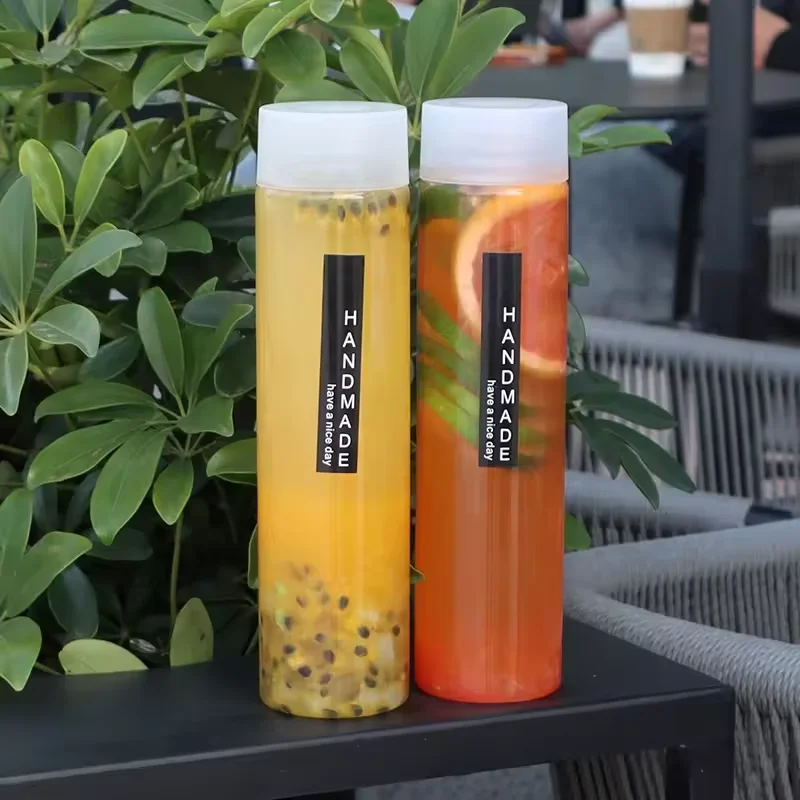 Factory direct 500 ml palm cup plastic bottle, PET food-grade material, can be customized packaging.