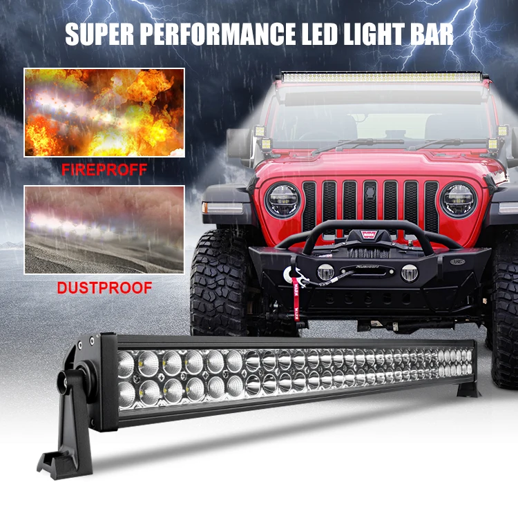 RCJ OEM Customization Led Off Road Lights,6D Spot Flood Combo Beam led bar light,2 Row Barra Led 20 50inch 52inch led light bar