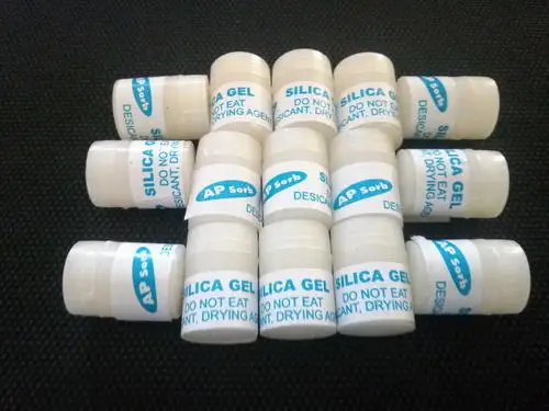 Plastic Bottle Cylinder Desiccant Silica Gel CanisterFor Food Grade