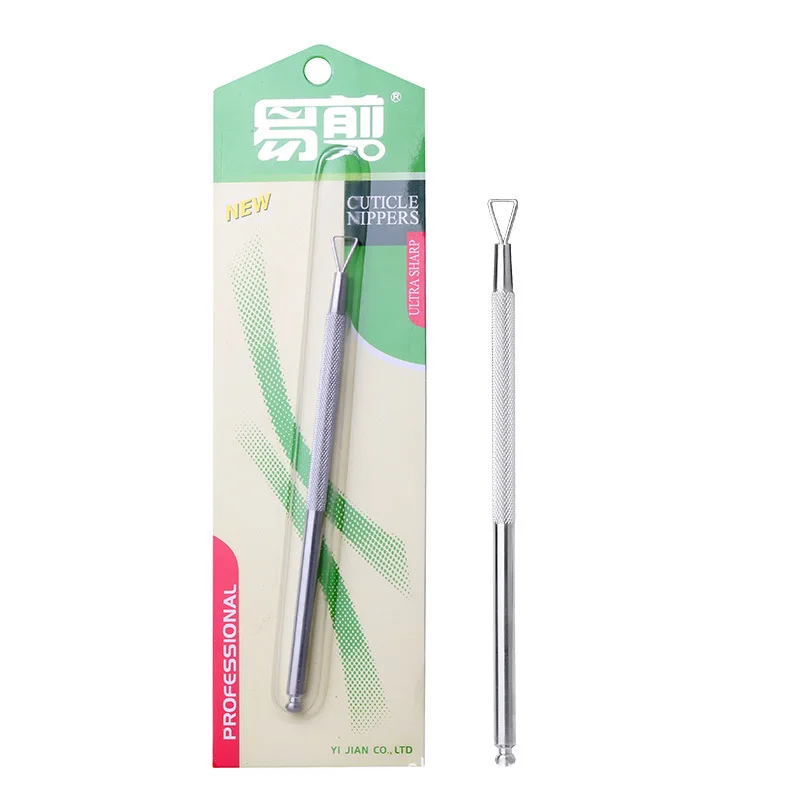 Steel Push Double Head Dead Skin Frustration Dead Skin Fork Small Dead Skin Push Light Therapy Crystal Nail Nail Steel Push