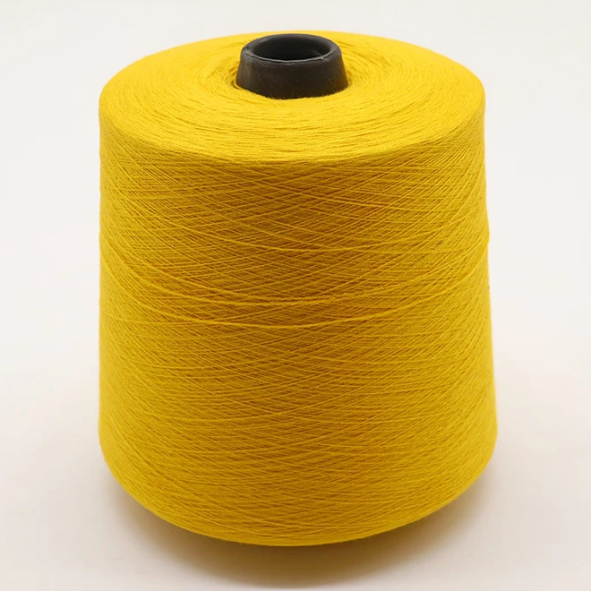 Лучшая цена 28s/2 48nm/2 вискоза Pbt нейлон Смешанная окрашенная пряжа для свитера вязальная машина пряжа