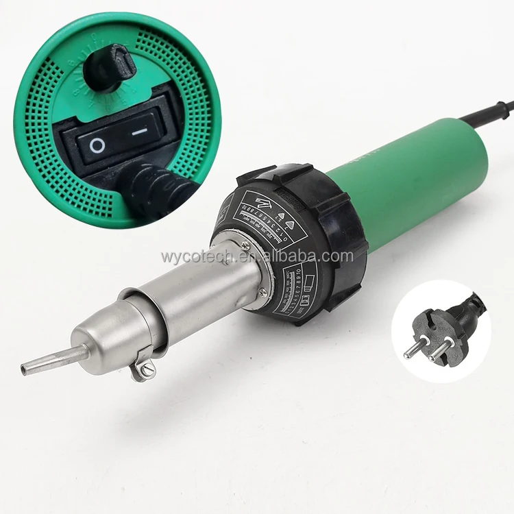 220v 1600w handheld plastic welder hot air gun hand tool vinyl welding heat gun kit