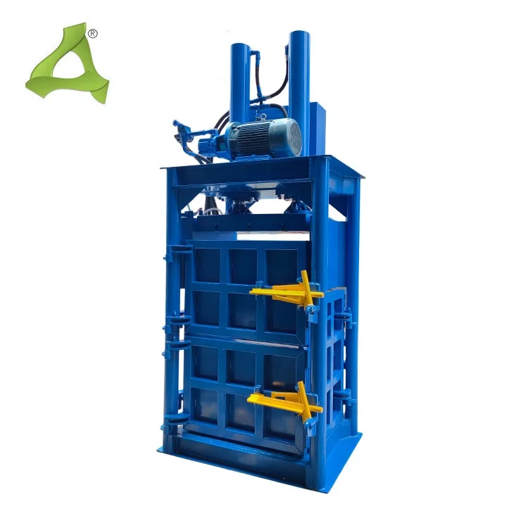 50 ton Metal  Hydraulic  Vertical  Baler Press  Used Clothes Waste Paper and Plastic Machine