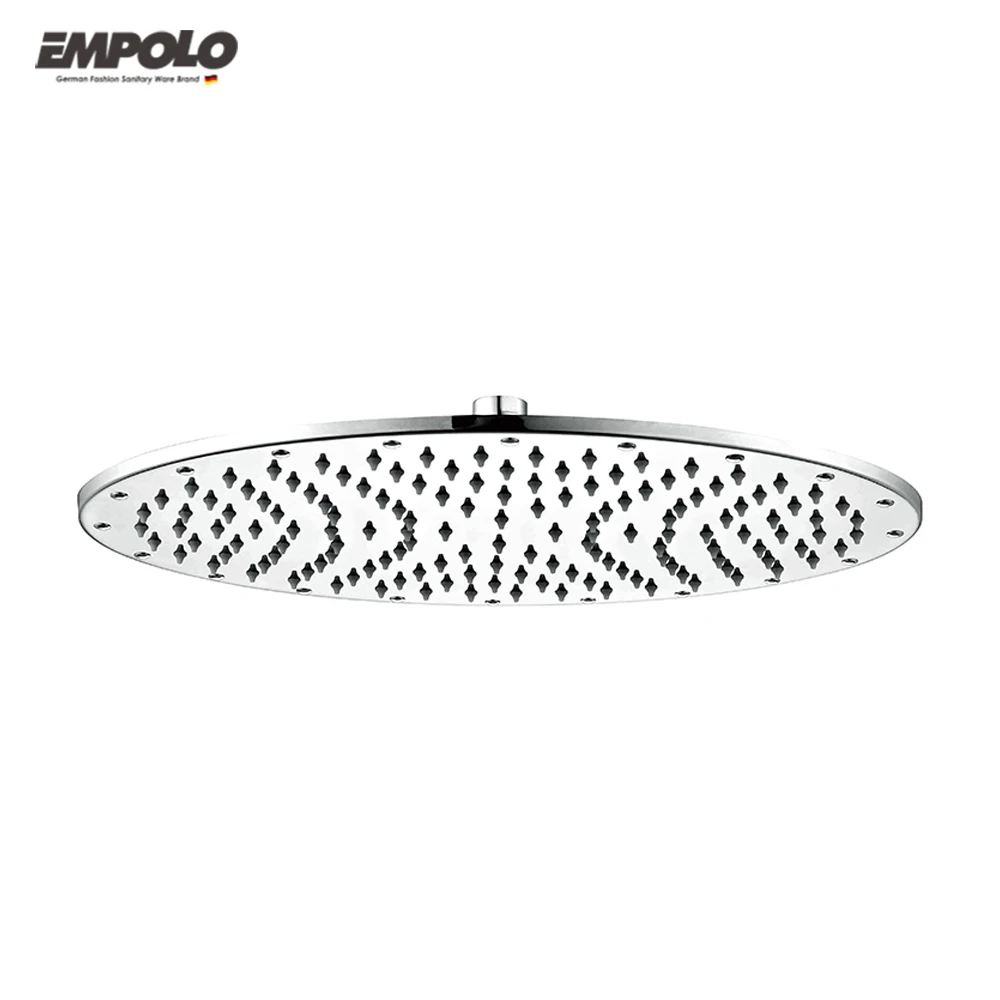 10 inch round shape rainfall high pressure full chrome luxury ceiling mounted brushed nickel shower head
