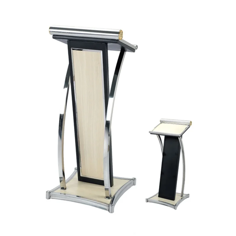 
OEM custom color size design wood stainless steel metal lectern podium church podiums pulpits 