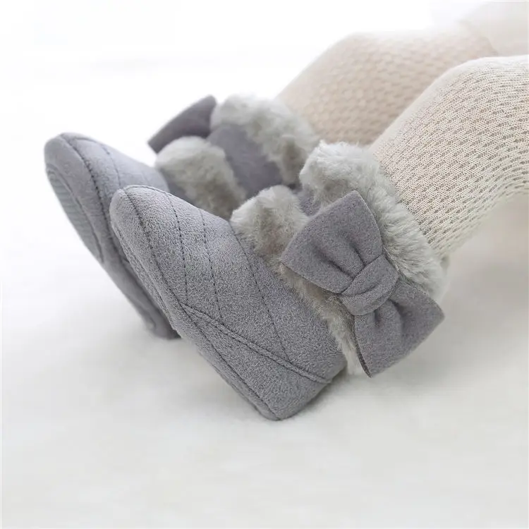 2021 High Fashion Designer Kid Infant Newborn Baby Cute  Soft Cotton Thermal fall Winter Snow Prewalker Toddler Girls Boots Boy