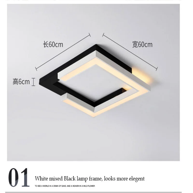 Creative Lighting Ceiling Contemporary Simple Lamp Fixtures LED Home Decorative for Bed Room