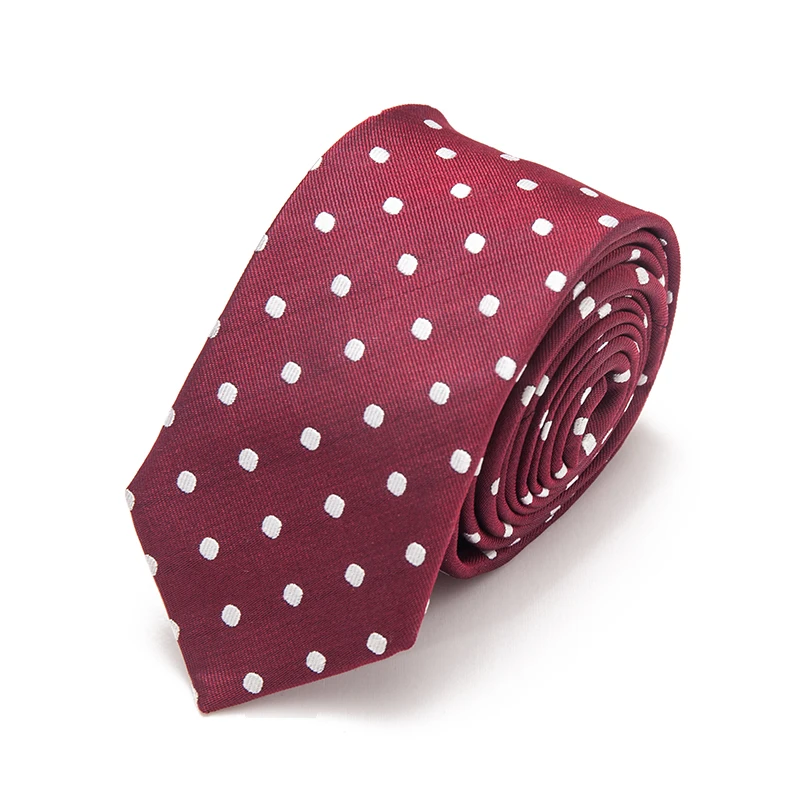 Good Quality Promotional Fashion Polka Dot  Mens Tie Silk Neck Ties