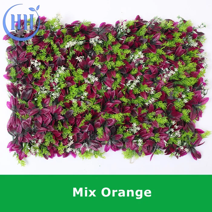 Wholesale high quality green hedge wall plastic plant outdoor artificial algae money indoor plants green wall