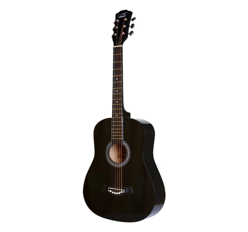 Новый черный полу акустической гитары 40 дюймов Oem с аксессуарами