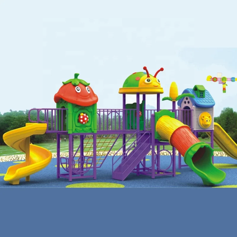 New style kids plastic slide equipment outdoor playground