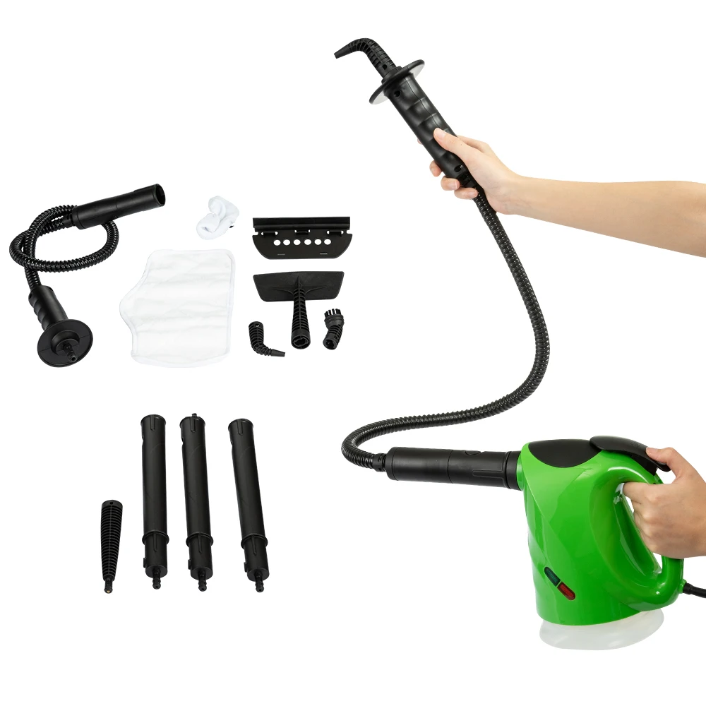 Multi Purpose High Temperature Portable Household Steam Pressurized Steam Cleaner with 9 Multi-Surface Cleaning Attachment Tools