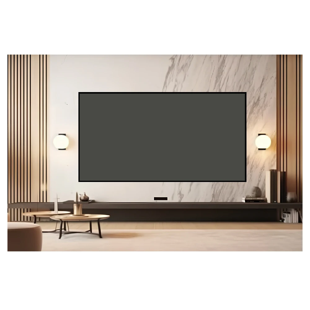 100 inch 120 inch ALR projector screen black diamond home theater projection screen with ultra thin frame