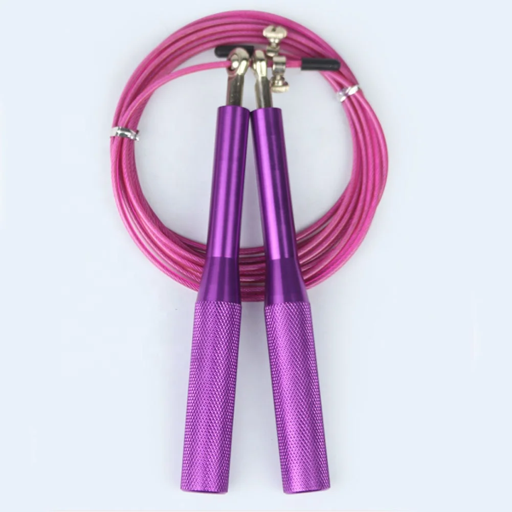Factory Supply Multi Colours Steel Wire Bearing High Fast Speed Jump Skipping Rope For Fitness