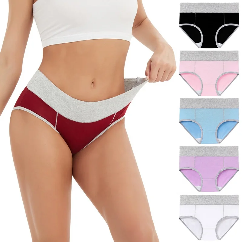 Custom period underwear plus size teen high waist heavy flow absorption menstrual panties