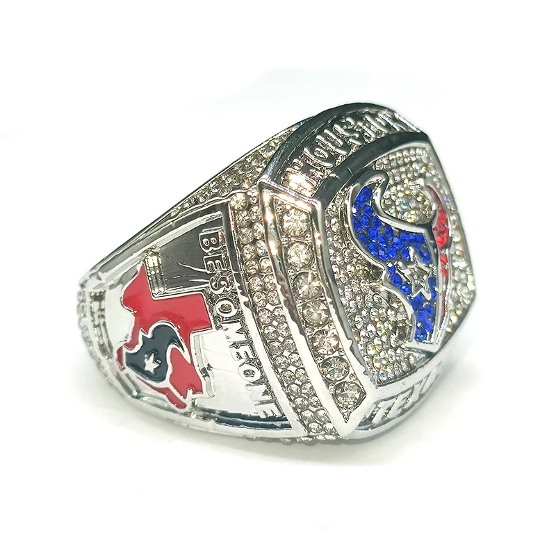 Texans Sport Rings Football Team Championship Rings Custom Logo Zincy Alloy Fantasy Championship Sports Ring