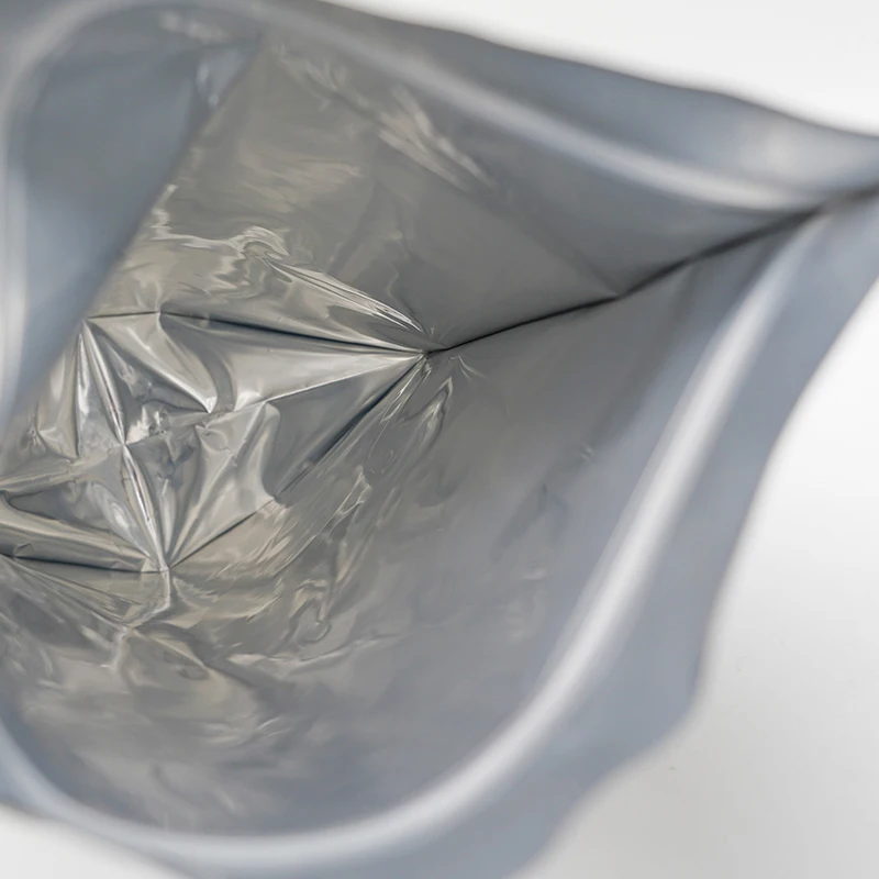 Custom Eco Friendly Printing Pink Black Plastic Food Bags Aluminium Foil Packaging Stand Up Pouch With Zipper