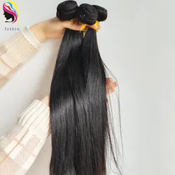 Straight  Cuticle Aligned mink Brazilian vietnamese peruvian Raw Indian Factory Price Unprocessed Remy Human Hair Weft Bundle