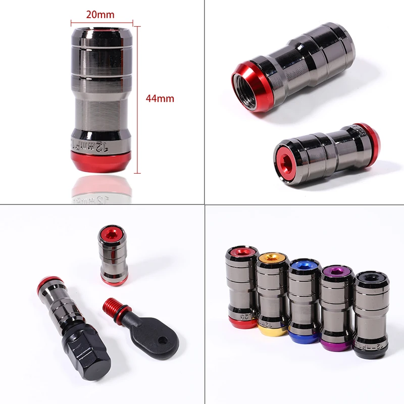 Racing Car Wheels Rims Lug Nuts With Anti-Theft Spiked Lug Nuts M12*1.5/M 12*1.25