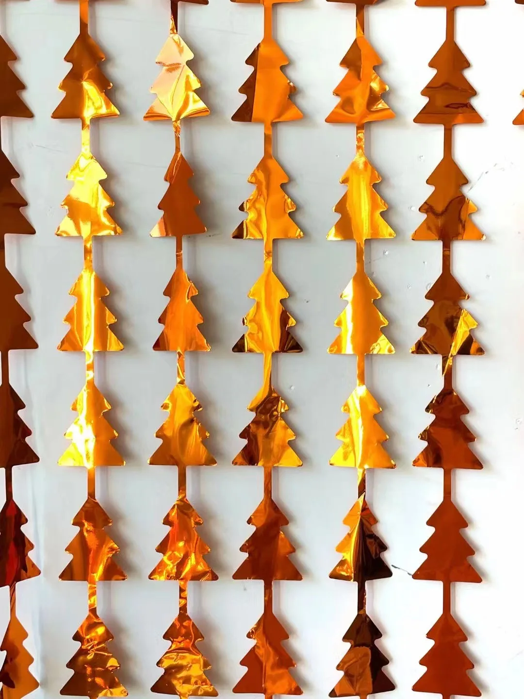 Christmas Tree Door Curtain Rain Curtain Birthday Party Bar Party Atmosphere Bobo Balloon Background Decorations