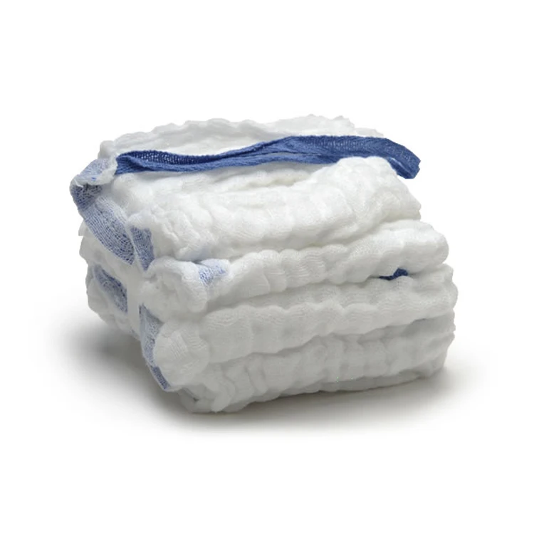 double packing edge folded sterile gauze swabs 10x10 16ply  40*40
