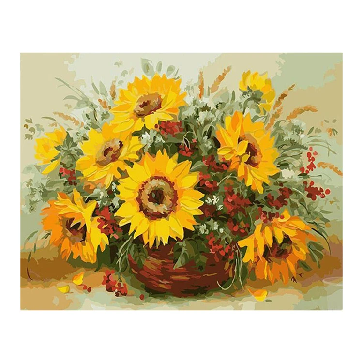 Best Selling Modern Diy Digital Oil Painting Wall Art Hanging Painting