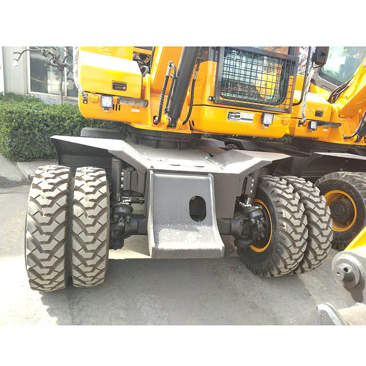 Cheap price digging machine wheel excavator XN90-Y 9TON rubber tire excavators RHINOCEROS XINIU excavator in heavy equipment
