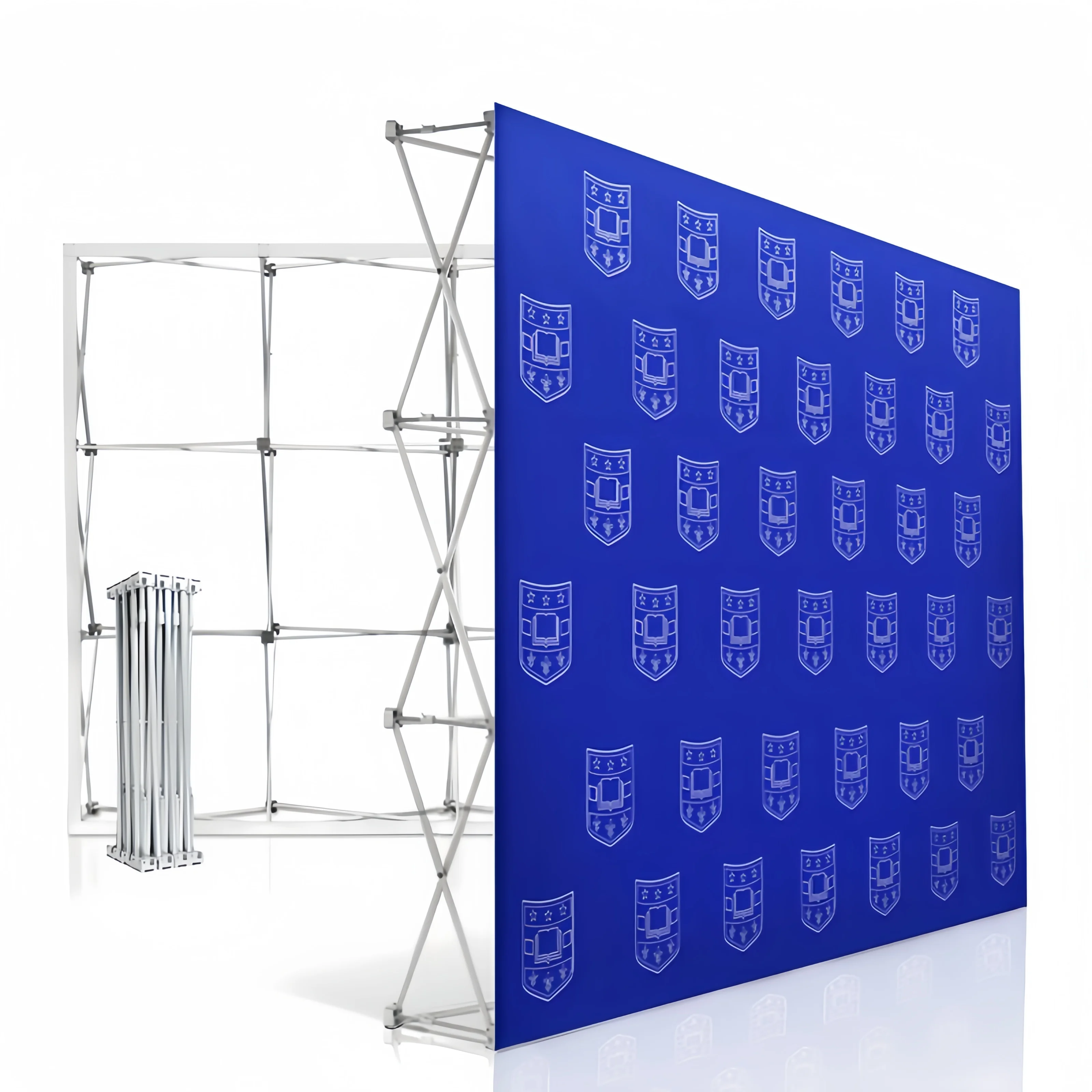 Custom Exhibition Fabric Backdrop Pop Up Booth Banner Stand Display Aluminum Magnetic Pop Up Banner