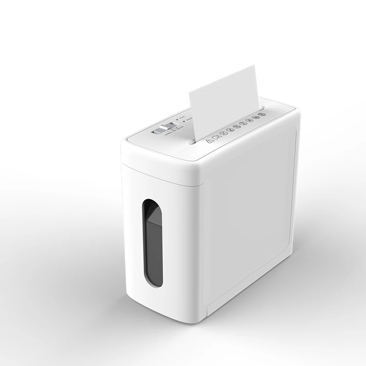 Low noise 9.1L office paper shredder Cross-Cut 6sheets p4 shredder machine Suitable for home office