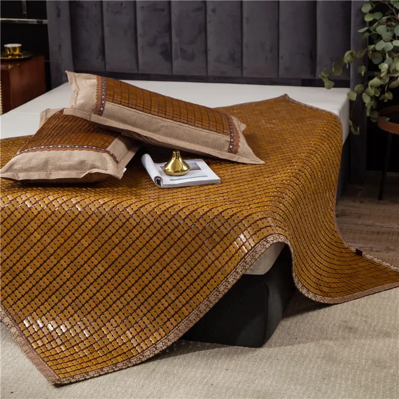 Double Size King Quenn Bed Mahjong Mats Bamboo Sleeping Mattress