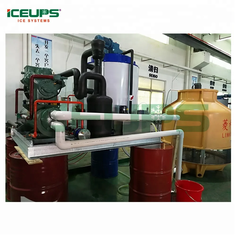 China factory supply 5-ton/24hr industrial ice making machines for fish and vegetables