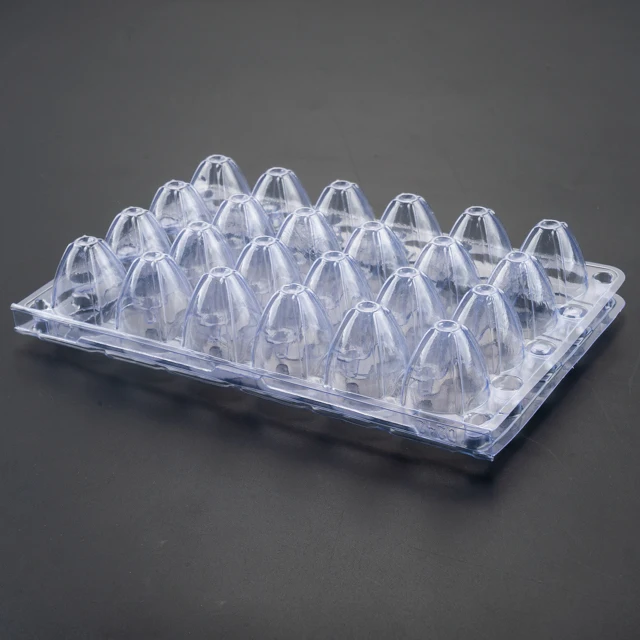 
Custom Packs Clear Cartons Blister Plastic Quail Egg Box 