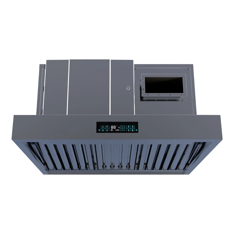 Высококачественная Коммерческая кухонная вытяжка из нержавеющей стали настенный отсос дыма с нисходящим нагнетателем