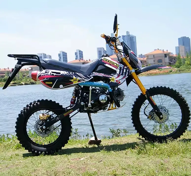 125CC 4-Stroke High-speed Mountain Gasoline Motorbike OFFroad Superbike Competitive 2Wheel Racing Dirt Bike Gas Adult Motorcycle