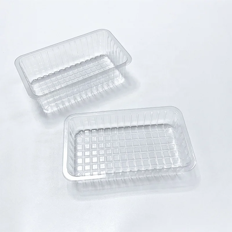 Food-grade PET Film Lid Plastic Box Clear Lettuce, Cabbage, Tomatoes, Peppers and Herbs Clamshell Package Fresh Vegetables