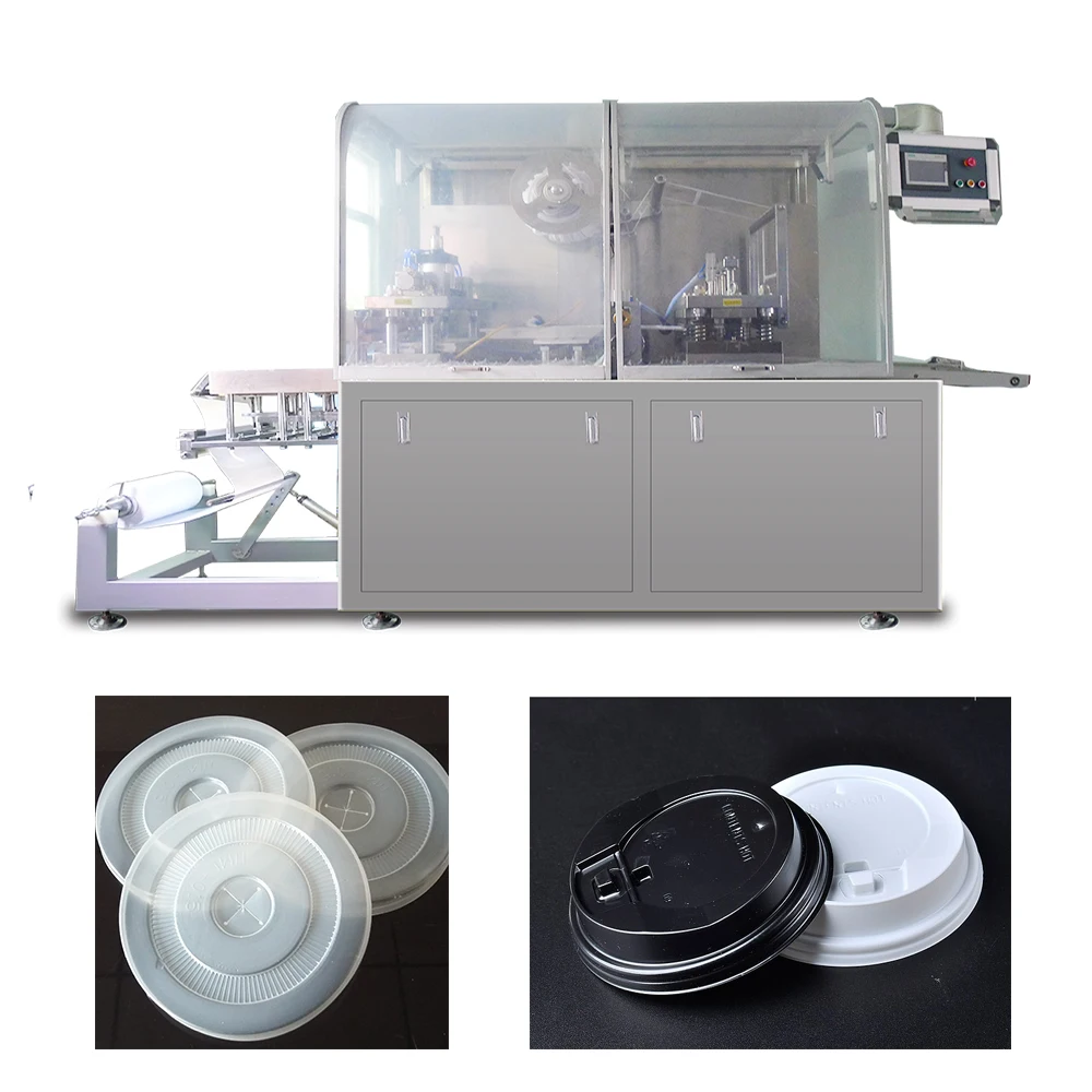Vacuum Forming Machine Supplier PS Thermoforming For Sale Newest Coffee Cup Lid Making