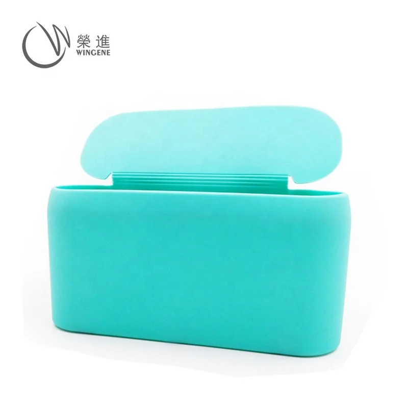 Fashion car waste bin silicone car trash can dust bin for sales promotion