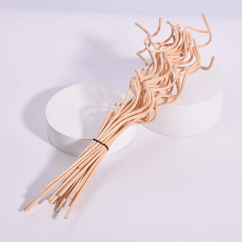 Natural Styling Rattan Curly Shaped Rattan Reed Diffuser Stick for Flameless Home Fragrance Reed Diffusers