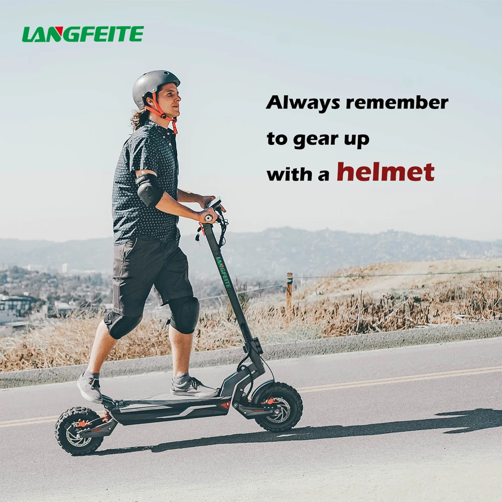 LANGFEITE Brand C1 Global Scooter 50kmh Battery Replacement E Scooter Abe Germany Price Elektrikli Escooter E Electric Scooter